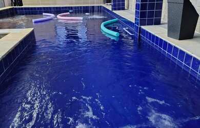 Imagem 8: Casa com piscina praia grande temporada festa aniversário churrasqueira...