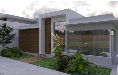 Imagem: A casa possui 3 Dormitórios, 1 Banheiro, 1 Vaga na garagem