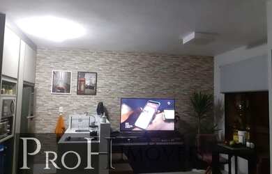 Imagem: O apartamento possui 1 Dormitório, 1 Banheiro, 1 Vaga na garagem