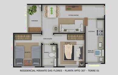 Imagem 8: Mirante das Flores / Apt. 2 Qts na Região Nobre da Ponta Negra !