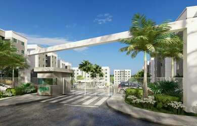 Imagem: O apartamento possui 2 Dormitórios, 1 Banheiro, 1 Vaga na garagem