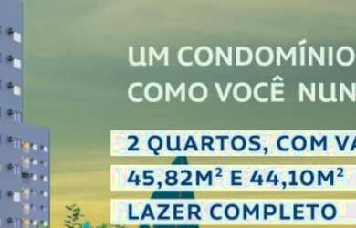 Imagem: O apartamento possui 2 Dormitórios, 1 Banheiro, 1 Vaga na garagem
