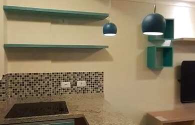 Imagem: O apartamento possui 1 Dormitório, 1 Banheiro, 1 Vaga na garagem