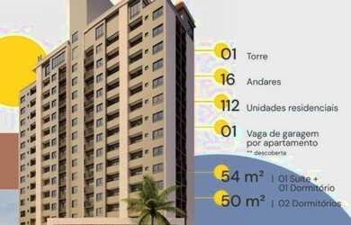 Imagem: O apartamento possui 2 Dormitórios, 1 Banheiro e 50m² de Área