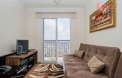 Imagem: O apartamento possui 2 Dormitórios, 1 Banheiro, 1 Vaga na garagem