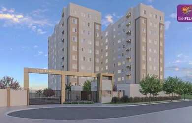 Imagem: O apartamento possui 2 Dormitórios, 1 Banheiro, 1 Vaga na garagem