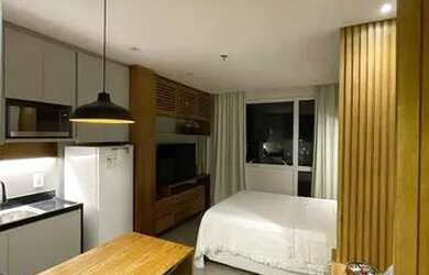 Imagem: O studio possui 1 Dormitório, 1 Banheiro, 1 Vaga na garagem