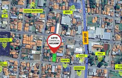 Imagem: O terreno possui 607m² de Área e está localizado em Nerópolis