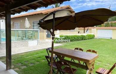 Imagem 2: Casa montada, com área gourmet, piscina e campo, à venda em Setiba - Guarapari