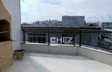 Imagem: O apartamento na cobertura possui 3 Dormitórios, 4 Banheiros