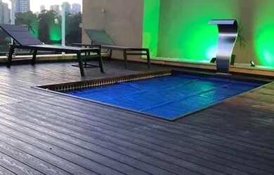 Imagem: O apartamento na cobertura possui 3 Dormitórios, 5 Banheiros