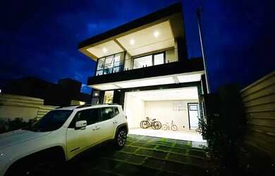 Imagem: A casa em condomínio possui 4 Dormitórios, 5 Banheiros, 4