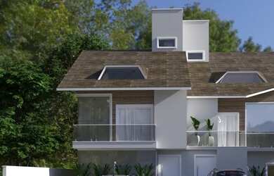 Imagem: A casa em condomínio possui 4 Dormitórios, 4 Banheiros, 2