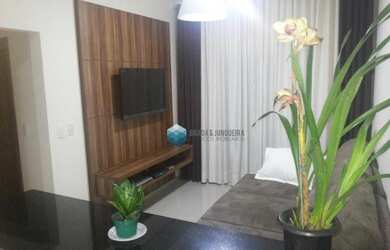 Imagem: O apartamento possui 1 Dormitório, 1 Banheiro, 1 Vaga na garagem