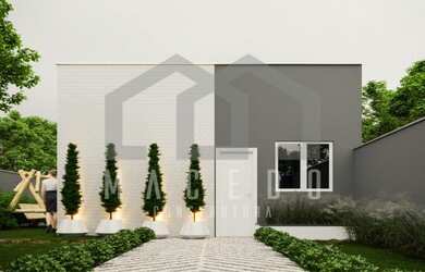 Imagem 1: casa na planta. Área de serviço, 2 Vagas na garageme2 Dormitórios