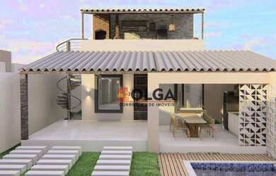 Imagem: A casa possui 3 Dormitórios, 1 Banheiro, 2 Vagas na garagem