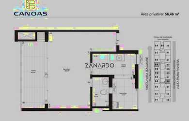 Imagem: O studio possui 1 Dormitório, 1 Banheiro, 1 Vaga na garagem