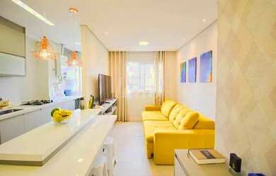 Imagem: O apartamento possui 2 Dormitórios, 1 Banheiro, 1 Vaga na garagem