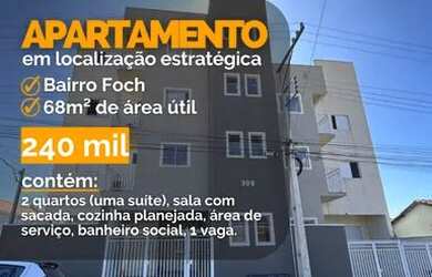 Imagem: O apartamento possui 2 Dormitórios, 2 Banheiros, 1 Vaga na
