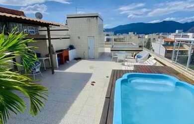 Imagem: O apartamento na cobertura possui 4 Dormitórios, 5 Banheiros