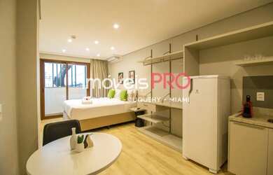 Imagem: O apartamento possui 1 Dormitório, 1 Banheiro, 30m² de Área