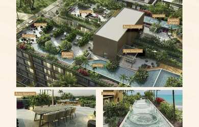 Imagem: O apartamento possui 2 Dormitórios, 1 Banheiro, 1 Vaga na garagem