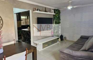 Imagem: A casa em condomínio possui 3 Dormitórios, 3 Banheiros, 2