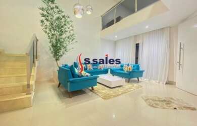 Imagem: A casa em condomínio possui 5 Dormitórios, 5 Banheiros, 4