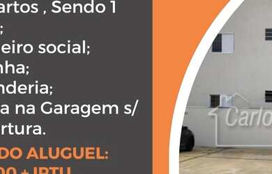 Imagem: O apartamento possui 2 Dormitórios, 2 Banheiros, 1 Vaga na