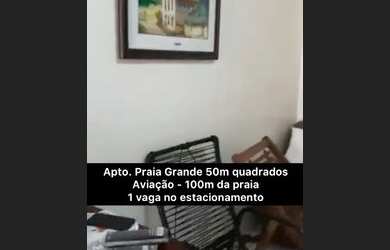 Imagem 2: Apartamento Praia Grande 50m² Bairro Aviação 100m da Praia