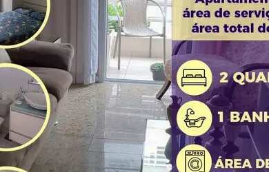 Imagem: O apartamento possui 2 Dormitórios, 1 Banheiro, 1 Vaga na garagem