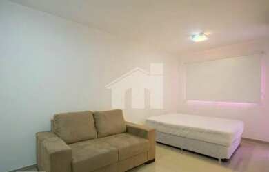 Imagem: O apartamento possui 1 Dormitório, 1 Banheiro, 1 Vaga na garagem