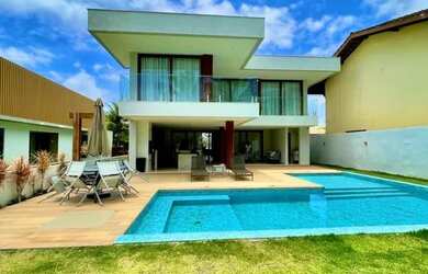 Imagem 12: Casa Pé na Areia em Condomínio para Aluguel e Venda tem 350 Metros Quadrados com 7 Suítes