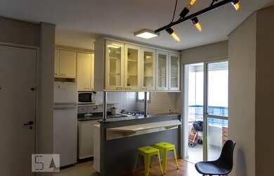 Imagem: O apartamento na cobertura possui 1 Dormitório, 1 Banheiro