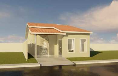 Imagem: A casa em condomínio possui 3 Dormitórios, 2 Banheiros, 1