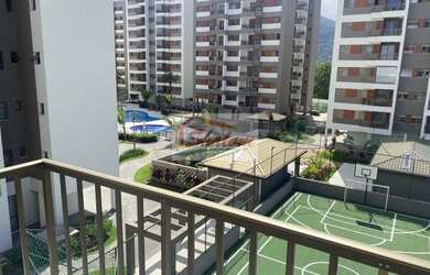 Imagem: O apartamento possui 2 Dormitórios, 1 Banheiro, 1 Vaga na garagem