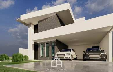 Imagem: A casa em condomínio possui 4 Dormitórios, 5 Banheiros, 4