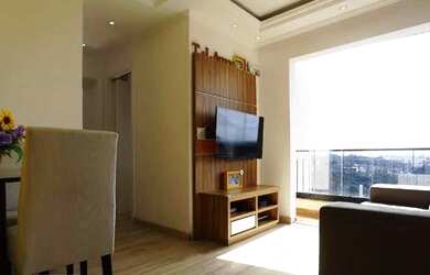 Imagem: O apartamento possui 2 Dormitórios, 1 Banheiro, 1 Vaga na garagem