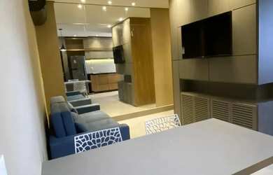 Imagem: O studio possui 1 Dormitório, 1 Banheiro, 1 Vaga na garagem