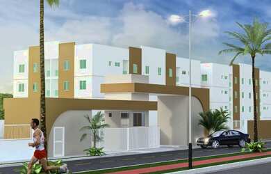 Imagem: O apartamento possui 2 Dormitórios, 1 Banheiro, 2 Vagas na