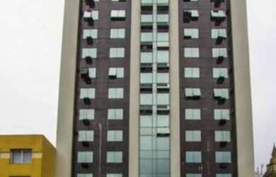 Imagem: O apartamento possui 1 Dormitório, 1 Banheiro, 1 Vaga na garagem