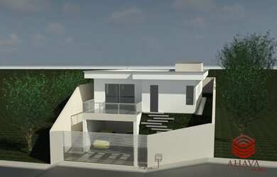 Imagem: A casa possui 3 Dormitórios, 3 Banheiros, 4 Vagas na garagem