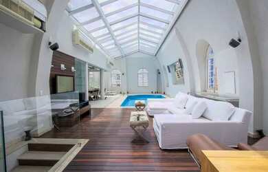 Imagem: O apartamento na cobertura possui 4 Dormitórios, 5 Banheiros