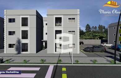 Imagem: O apartamento possui 2 Dormitórios, 1 Banheiro, 1 Vaga na garagem