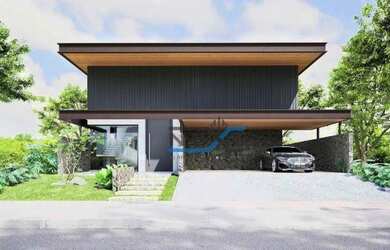 Imagem: A casa em condomínio possui 4 Dormitórios, 5 Banheiros, 5