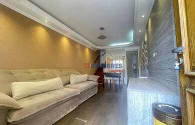 Imagem: A casa em condomínio possui 2 Dormitórios, 3 Banheiros, 3