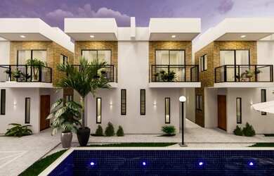 Imagem: A casa em condomínio à venda possui 2 Dormitórios, 2 Banheiros