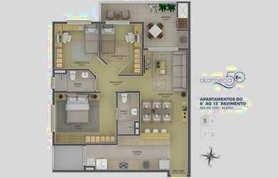 Imagem 9: Apartamento com 3 dormitórios à venda, 93 m² por R$ 714.172,74 - Centro - São Leopoldo/RS