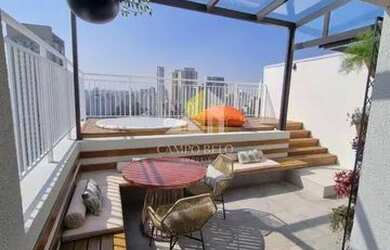 Imagem: O apartamento na cobertura à venda possui 1 Dormitório, 2