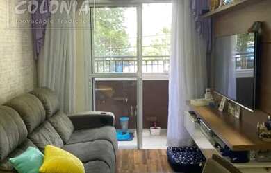 Imagem: O apartamento possui 2 Dormitórios, 1 Banheiro, 1 Vaga na garagem